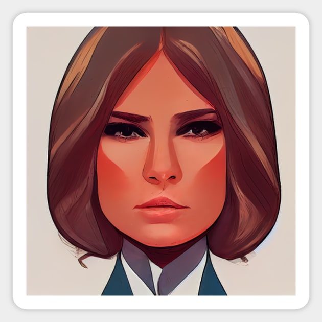 Melania Trump | Comics Style Sticker by ComicsFactory